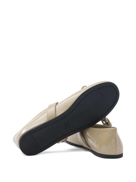 Miu Miu buckle bow ballet flats - Neutrals - zdjęcie produktu nr 2