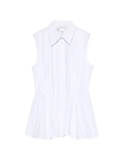 Sportmax pleated shirt - White - zdjęcie produktu nr 1