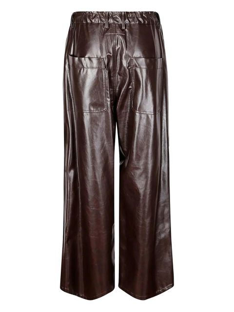 MM6 Maison Margiela drawstring-waist trousers - Brown