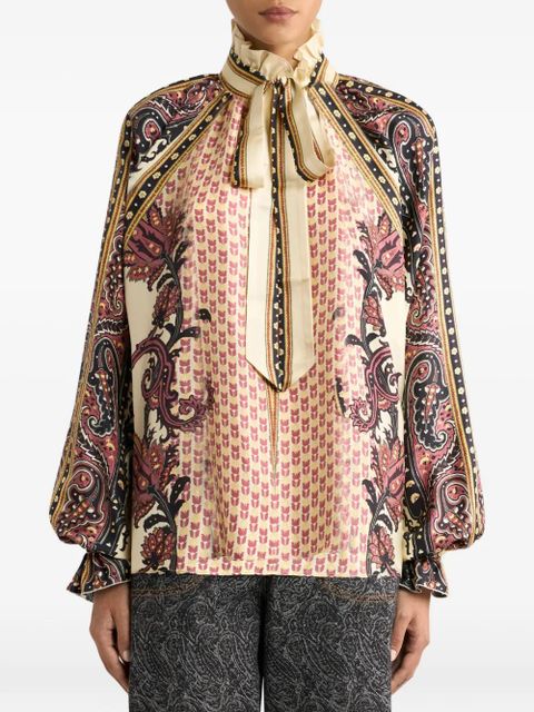 ETRO geometric-pattern blouse - Neutrals