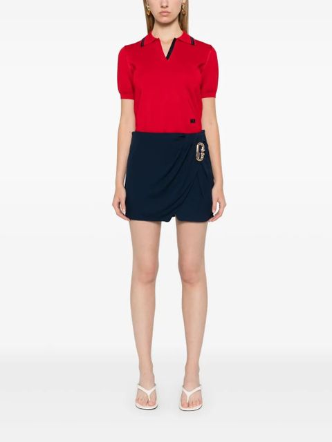 Casablanca draped mini skirt - Blue - zdjęcie produktu nr 2