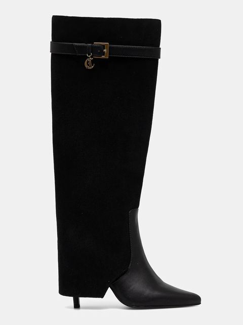 Just Cavalli kozaki kolor czarny na słupku 79RA3S04ZSD51899