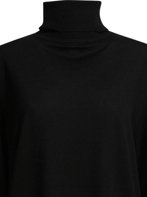 TOTEME roll-neck wool sweater - Black
