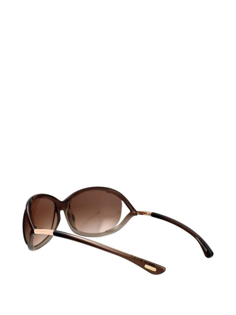 TOM FORD Eyewear Jennifer oval-frame sunglasses - Brown