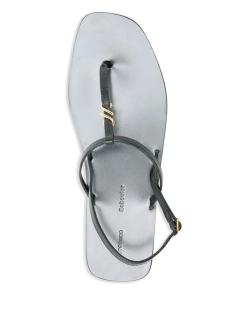 Proenza Schouler cross-strap flat sandals - Black