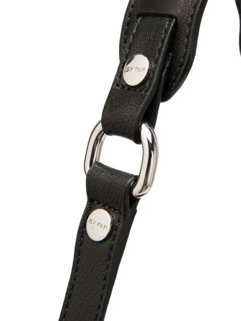 BY FAR Trayana leather cross body bag - Black