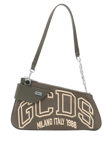 GCDS logo-appliqué shoulder bag - Green - zdjęcie produktu nr 1