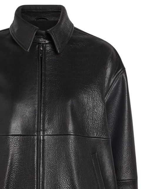 Nour Hammour Doran zip-up leather jacket - Black - zdjęcie produktu nr 2