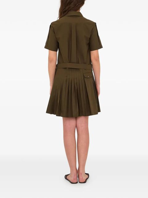 LOEWE pleated mini dress - Green