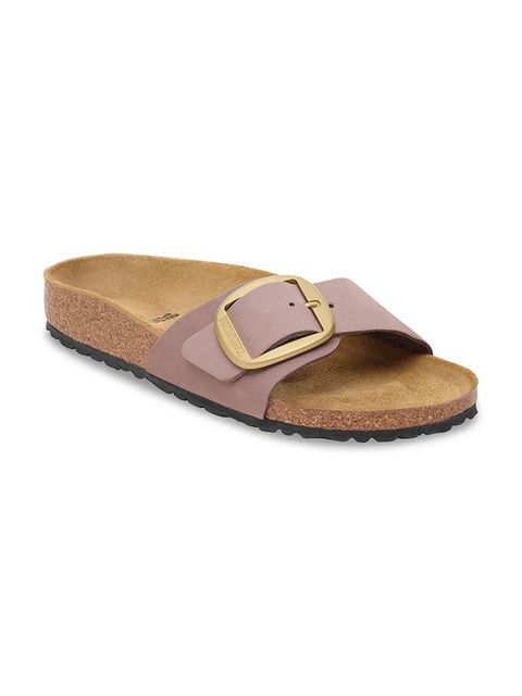 Birkenstock klapki Madrid Big Buckle LENB Faded Purple damskie kolor fioletowy 1030517 - zdjęcie produktu nr 2