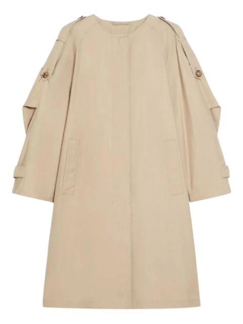 Max Mara collarless trench coat - Brown - zdjęcie produktu nr 1