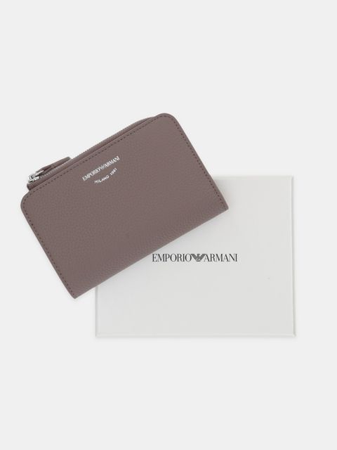 Emporio Armani portfel damski kolor brązowy EW000369 AF11953