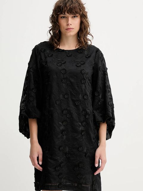 MUNTHE sukienka PANSI kolor czarny mini prosta 252131625225 - zdjęcie produktu nr 1