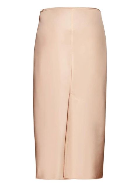AMI Paris midi satin skirt - Pink - zdjęcie produktu nr 2