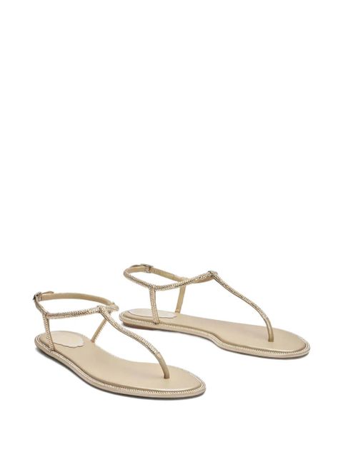 René Caovilla Diana crystal-embellished sandals - Neutrals - zdjęcie produktu nr 2