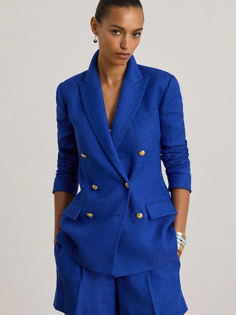 Lauren Ralph Lauren marynarka z dodatkiem lnu - zdjęcie produktu nr 1