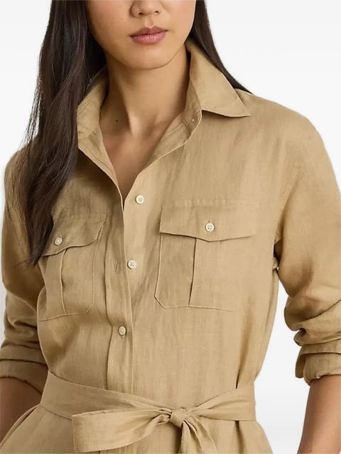 Lauren Ralph Lauren belted shirt dress - Neutrals