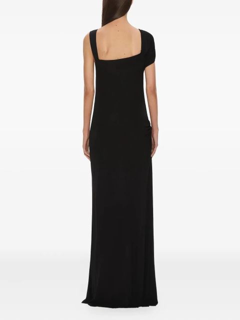 Christopher Esber Veer spiral draped maxi dress - Black