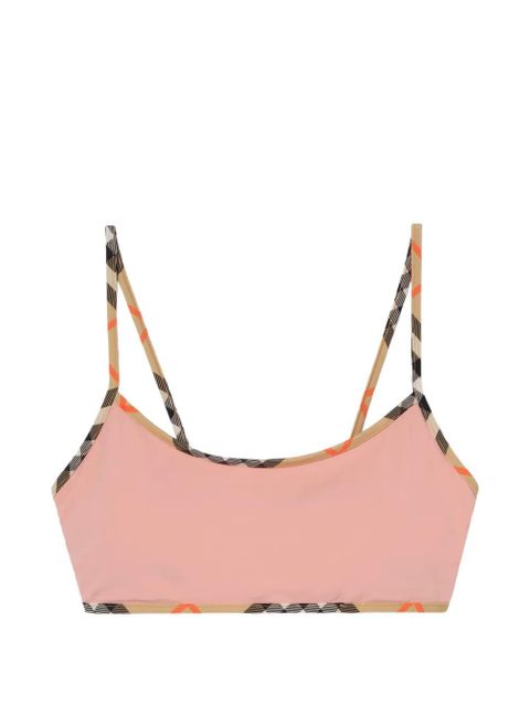 Burberry check trim bikini - Pink - zdjęcie produktu nr 1
