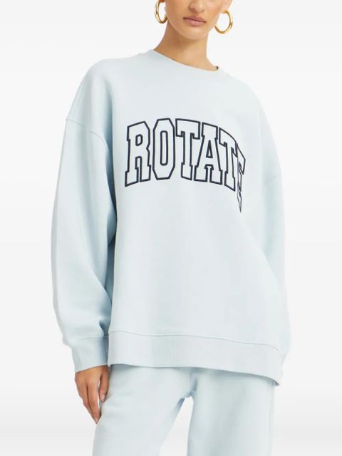ROTATE BIRGER CHRISTENSEN embroidered-logo sweatshirt - Blue - zdjęcie produktu nr 2