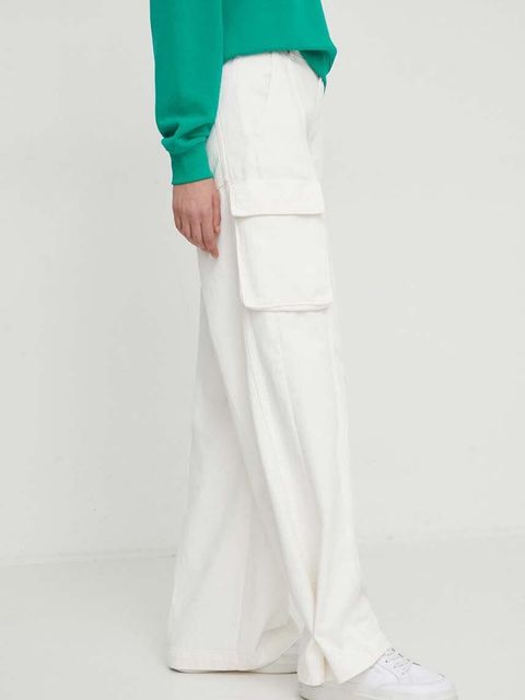 United Colors of Benetton jeansy damskie kolor biały - zdjęcie produktu nr 2