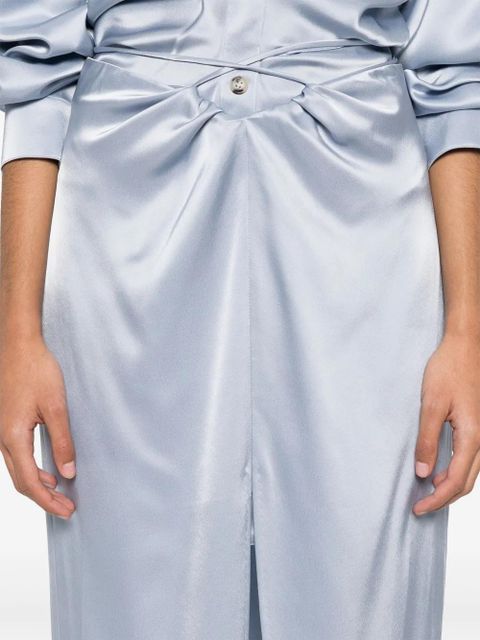 Nanushka draped midi skirt - Blue - zdjęcie produktu nr 2