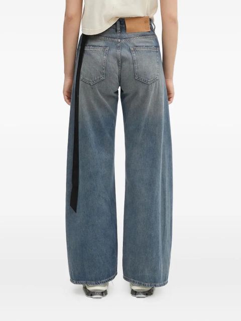 MM6 Maison Margiela faded-wash wide-leg jeans - Blue
