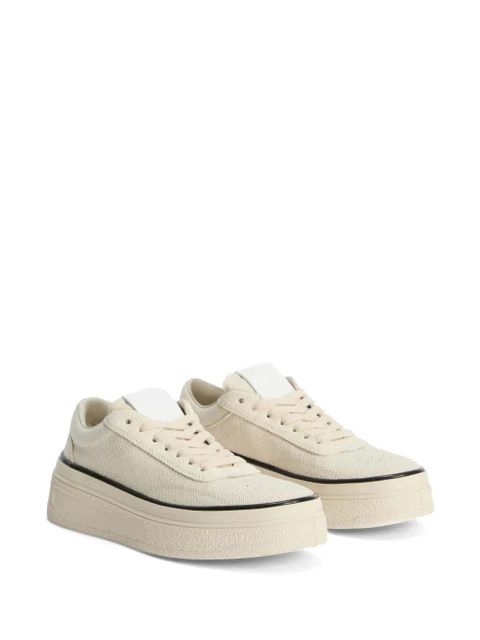 Jil Sander canvas sneakers - Neutrals - zdjęcie produktu nr 2
