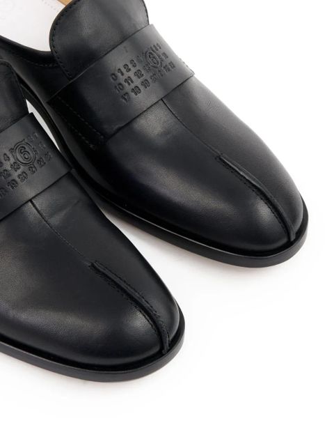 MM6 Maison Margiela leather slip-on mules - Black - zdjęcie produktu nr 2