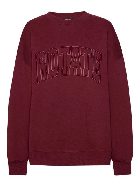 ROTATE BIRGER CHRISTENSEN embroidered crew-neck sweatshirt - zdjęcie produktu nr 1
