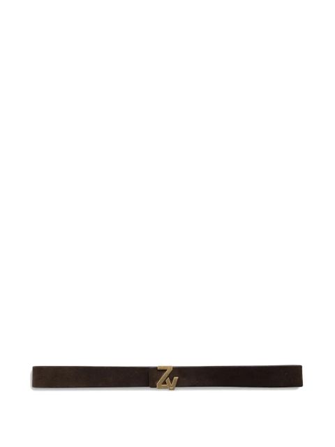 Zadig&Voltaire Initiale suede belt - Brown - zdjęcie produktu nr 1