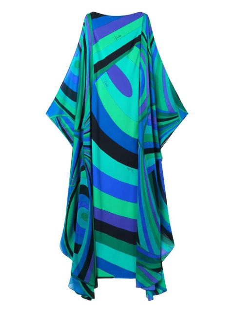 PUCCI Iride-pattern long dress - Green - zdjęcie produktu nr 1