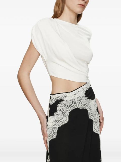 Christopher Esber twisted lace tee dress - Black - zdjęcie produktu nr 1