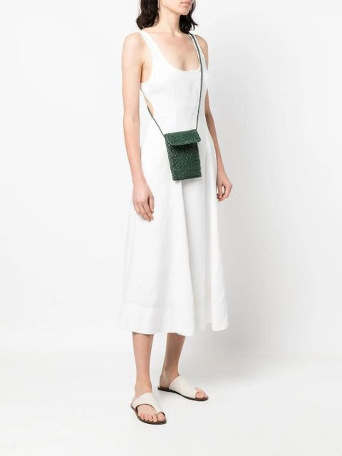 DRAGON DIFFUSION interwoven-design phone-case bag - Green