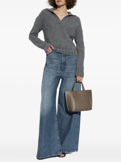 ETRO cable-knit cashmere sweater - Grey - zdjęcie produktu nr 1