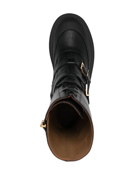 FENDI Delfina leather biker boots - Black
