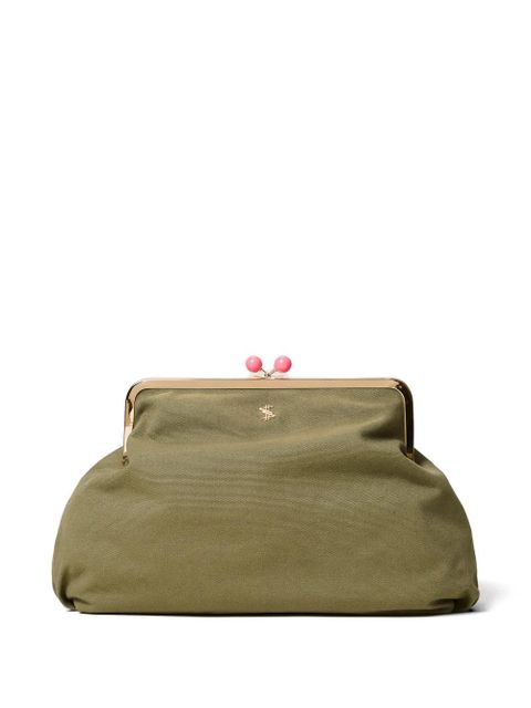 TWINSET Myfo maxi bead-embellished clutch bag - Green - zdjęcie produktu nr 2