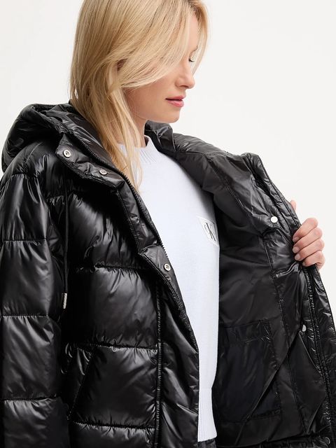 Calvin Klein Jeans kurtka kolor czarny przejściowa LV047D505G