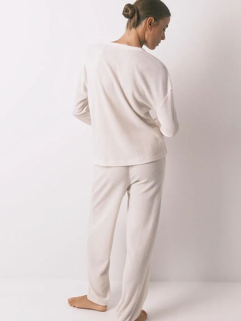 women'secret piżama damska kolor beżowy 4752531