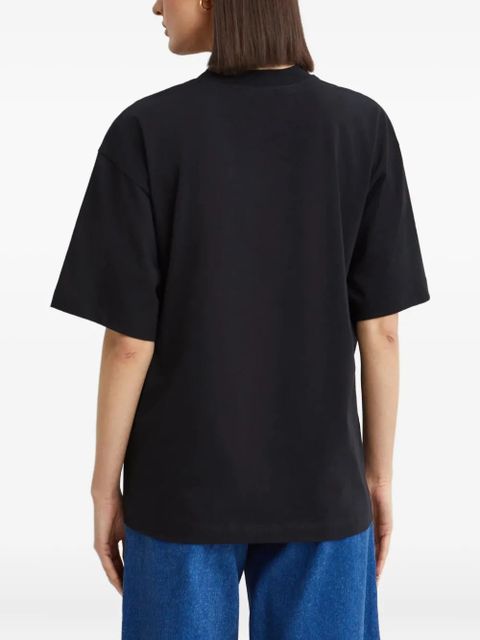 Marni logo-print round-neck T-shirt - Black