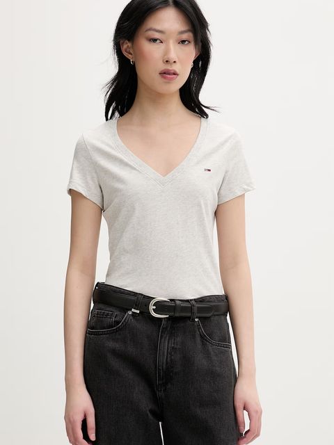 Tommy Jeans T-shirt damski bawełniany - zdjęcie produktu nr 2