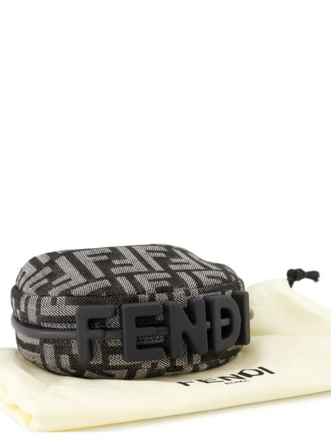 FENDI Fendigraphy monogram zipped mini bag - Black