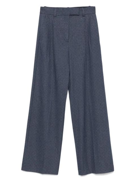 Maje pinstriped tailored trousers - Blue - zdjęcie produktu nr 1