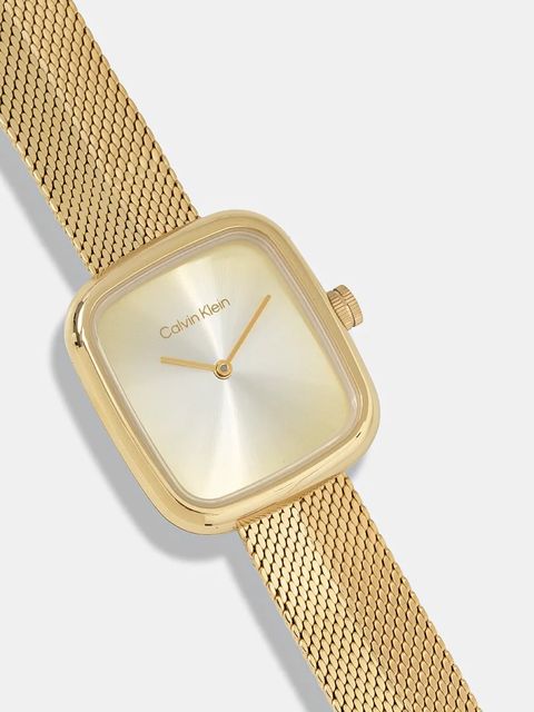 Calvin Klein zegarek damski kolor złoty 25100099