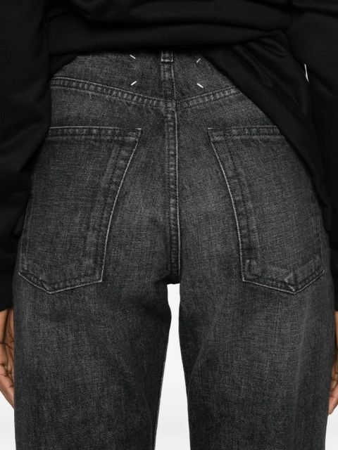 Maison Margiela frayed straight-leg jeans - Black