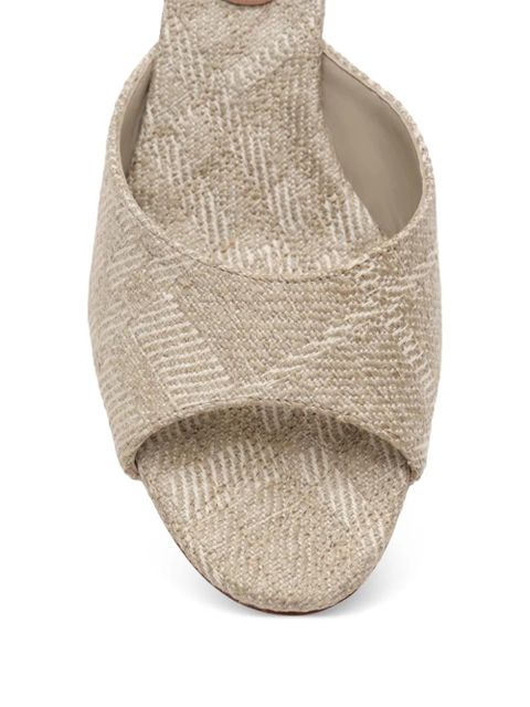 Burberry check Mews low sandals - Neutrals - zdjęcie produktu nr 2