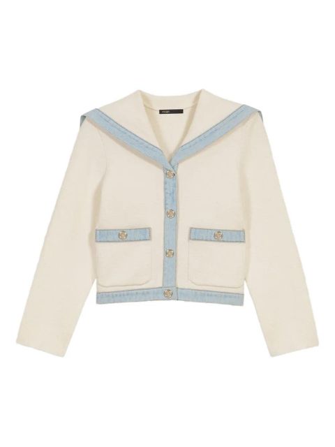 Maje sailor-collar jacket - Neutrals