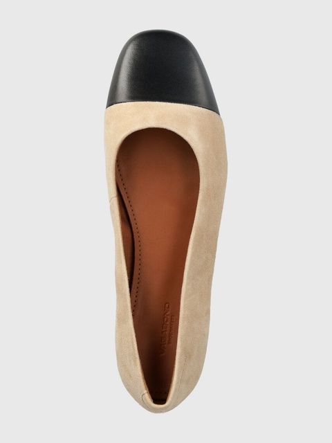 Vagabond Shoemakers baleriny skórzane JOLIN kolor beżowy 5508.642.95
