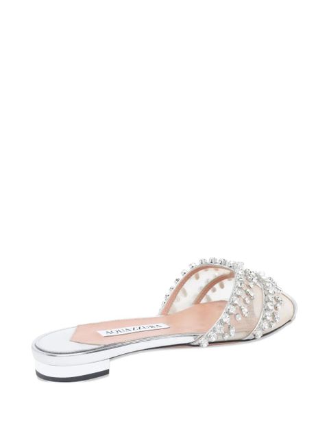 Aquazzura Temptation Crystal sandals - Silver