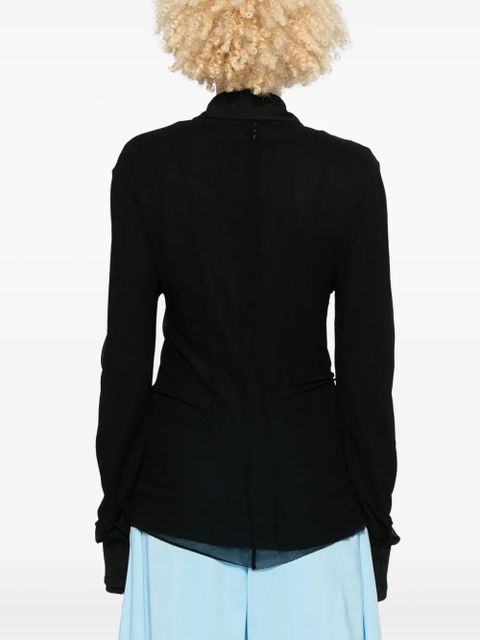 Jil Sander crepe shirt - Black